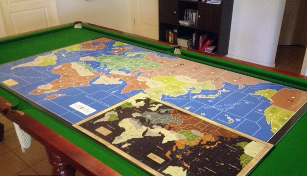 Old board on new giant board