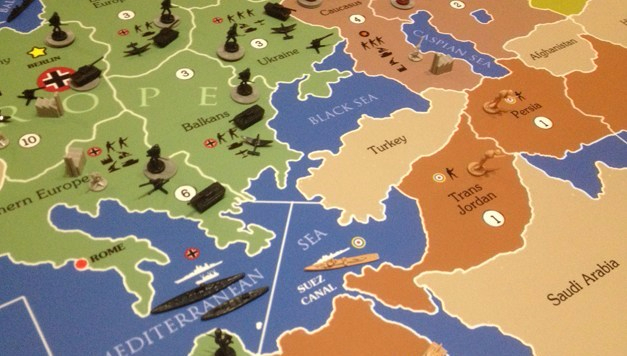 Giant Axis & Allies board close up